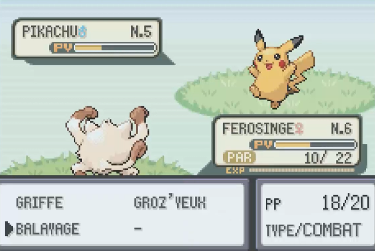 Pikachu Pokémon Rouge Feu : où le trouver au début du jeu et comment le faire évoluer ?