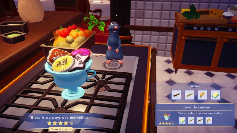 Biscuits du pays des merveilles Disney Dreamlight Valley : comment préparer cette recette 4 étoiles ?