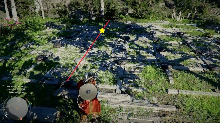 Ruines du rivage de la Forêt vespérale Crimson Desert : comment résoudre cette énigme des pierres blanches et noires ? 