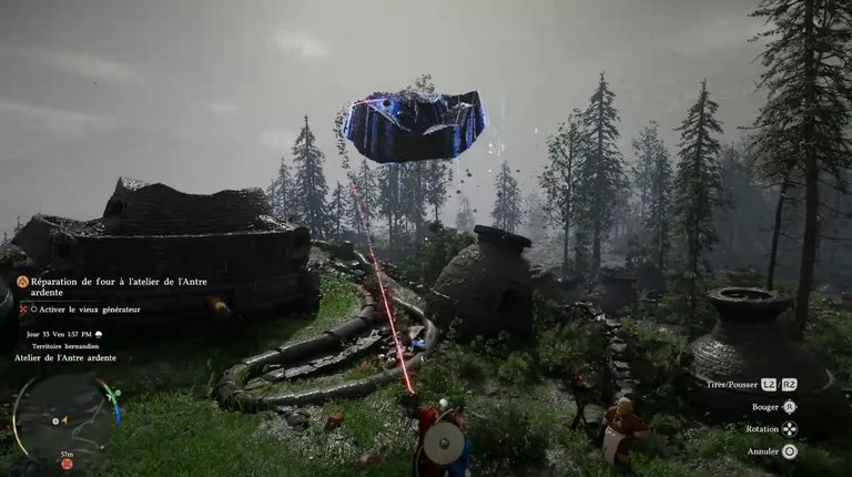 Réparation de four à l'atelier de l'Antre ardente Crimson Desert : comment activer le vieux générateur ?