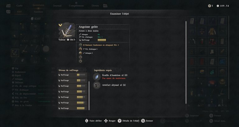 Angoisse gelée Crimson Desert : où récupérer cette arme et compléter le set d’armure de plates de Malafroid ?