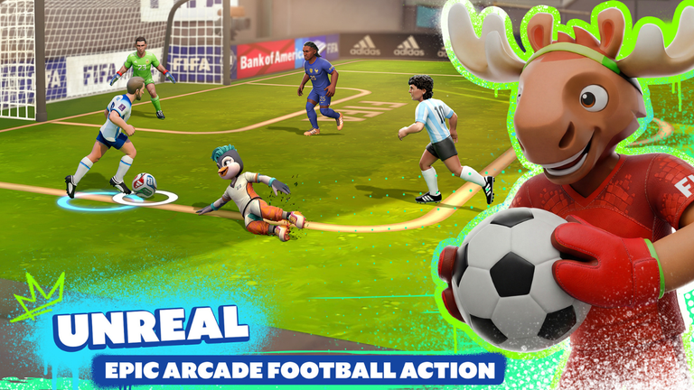 FIFA : il existe un nouveau jeu de foot où Maradona peut... utiliser les pouvoirs de Zeus et mettre des lucarnes !