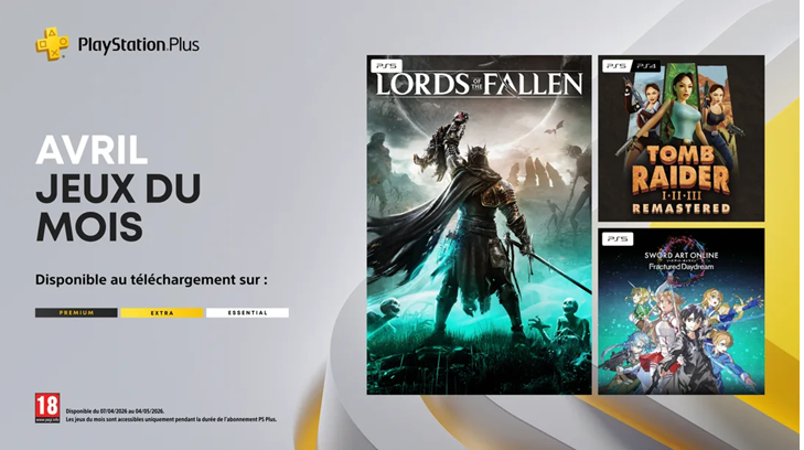 PlayStation Plus : En avril 2026, ce ne sont pas 3, mais 5 jeux qui sont dispo gratuitement !