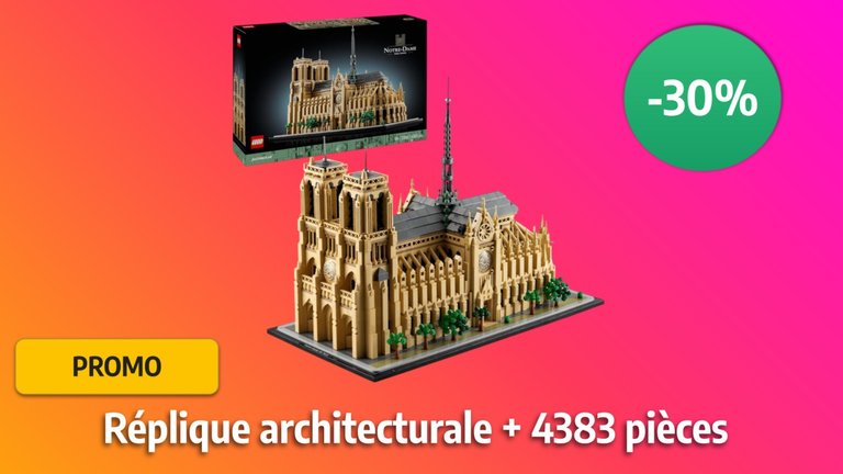 -30% sur le LEGO Notre-Dame de Paris, qui offre une réplique détaillée ...
