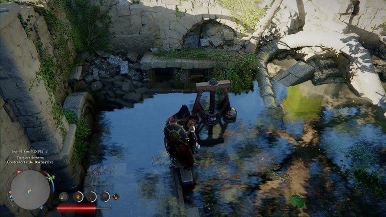 Ruines des Contreforts de Barbesylve Crimson Desert : comment résoudre l’énigme des moulins à eau ? 