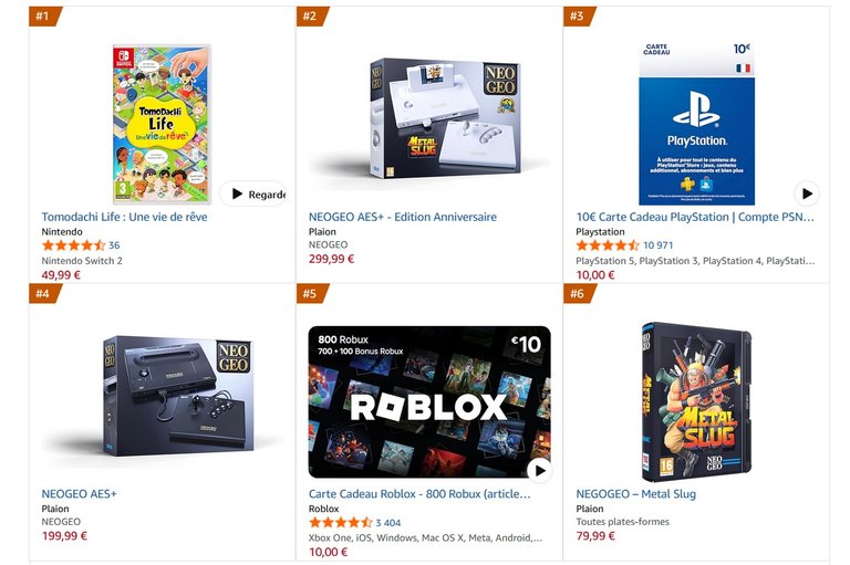 Ce n'est ni la PS5 ni la Nintendo Switch 2 qui s'arrachent sur Amazon, mais bien cette console sortie il y a 35 ans !