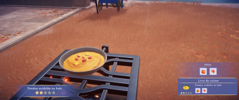 Fondue acidulée au kaki Dreamlight Valley : comment préparer cette recette 2 étoiles ?