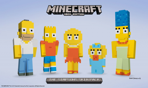 Les Simpson arrivent dans Minecraft sur Xbox