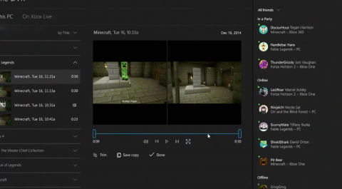 L'application Xbox sur Windows 10 : Fonction DVR, chat, succès