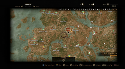 The Witcher 3 : Premières images de la carte