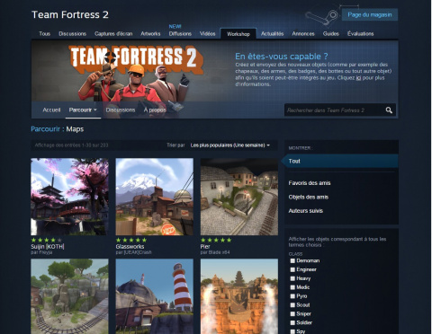 Valve publie le Map Workshop pour Team Fortress 2