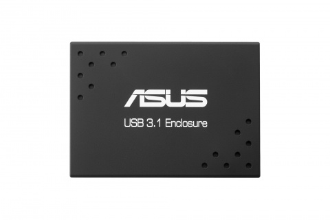 Avec son USB 3.1 Enclosure, Asus exploite deux SSD en RAID 0 dans un petit boîtier avec un connecteur Type-C