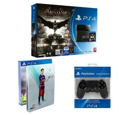 Le pack PlayStation 4 + Batman + FIFA 16 + 2ème manette à 399€
