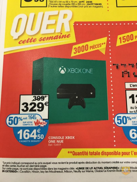 Grosse promotion sur la Xbox One chez Auchan
