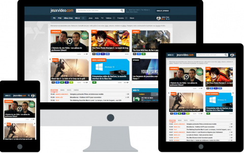 Jeuxvideo.com passe Responsive et s'adapte à vos smartphones, tablettes, écrans...