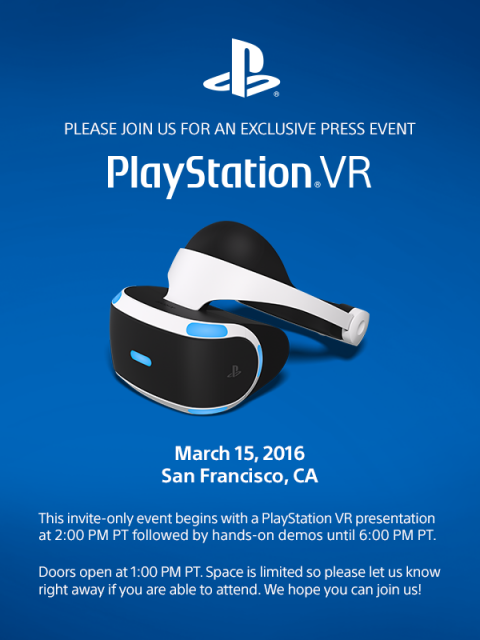 PlayStation VR : Un prix et une date de sortie le 15 mars ?