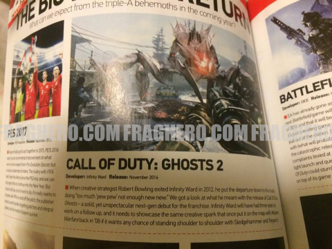 Call of Duty : Ghosts 2 dévoilé dans un magazine anglais