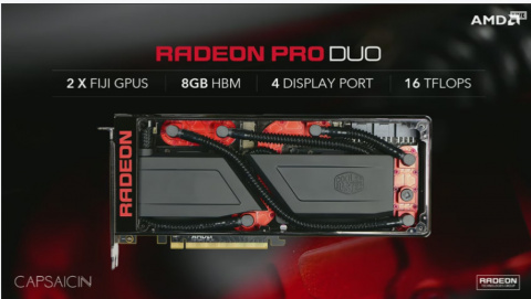 GDC 2016 : AMD lance la Radeon Pro Duo, et évoque les architectures Vega et Navi