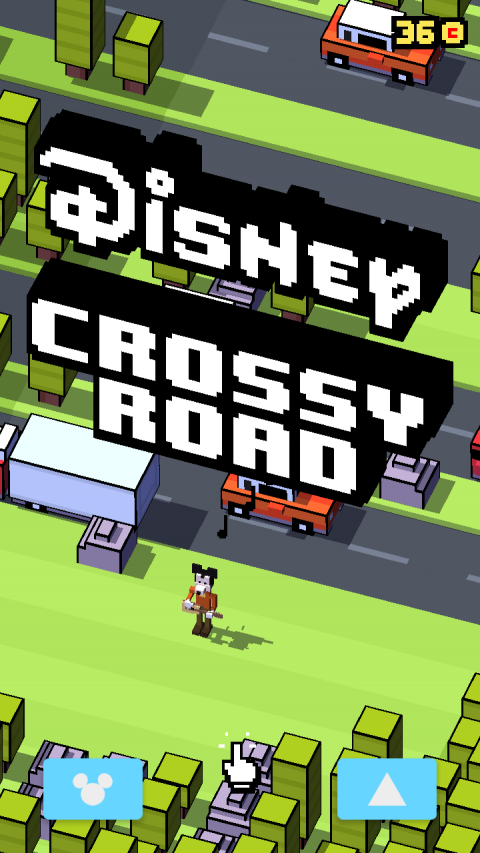 Disney Crossy Road : Toujours regarder avant de traverser