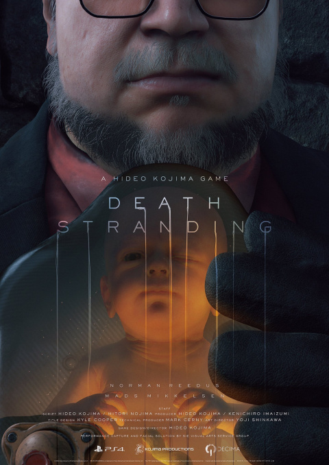 Death Stranding : De nouvelles affiches avec Mads Mikkelsen et Del Toro
