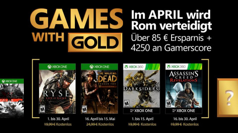 Xbox Games with Gold : Les jeux gratuits d'avril ont fuité