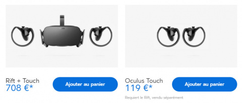 Il se vendrait un Oculus Touch par casque Oculus écoulé