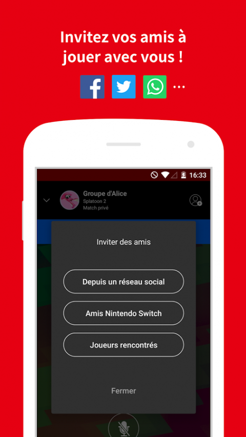 L'application Nintendo Switch Online est disponible sur iOS et Android