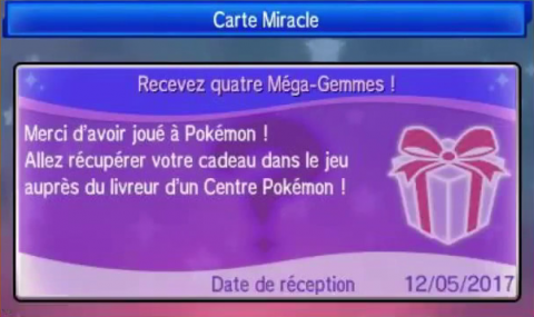 Pokémon Soleil et Lune : la distribution de 4 nouvelles Méga-Gemmes débute !