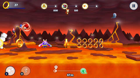 Sonic Runners Adventure : De la Plate-Forme qui fonce dans la main