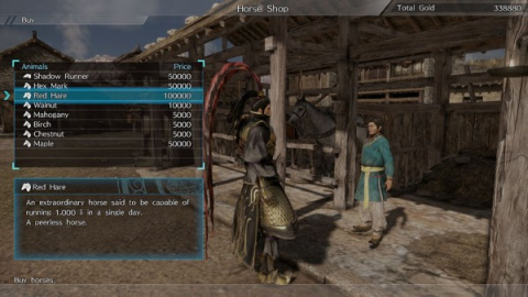 Dynasty Warriors 9 illustre son système de parchemins et de personnalisation des chevaux