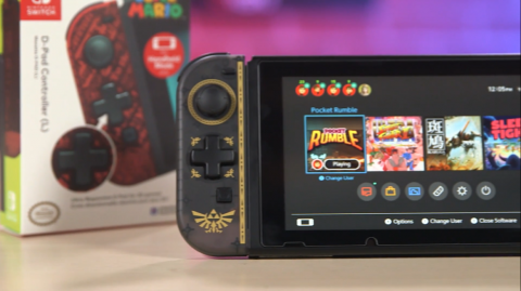 Des Joy-Con dotés d'un D-pad aux couleurs de Zelda et Mario arrivent aux États-Unis