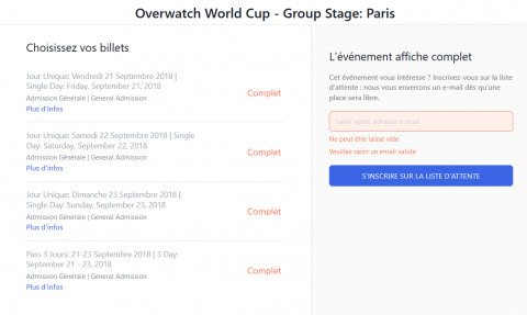 Overwatch : l'étape parisienne de la Coupe du monde victime de son succès