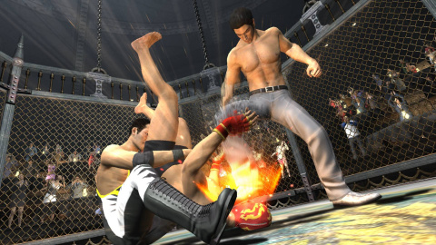 Yakuza 3 : Kiryu corrige ses adversaires dans l'arène