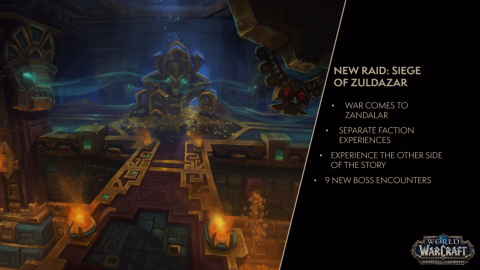 WoW : Battle for Azeroth - un patch 8.1 centré sur le conflit avec deux nouveaux raids