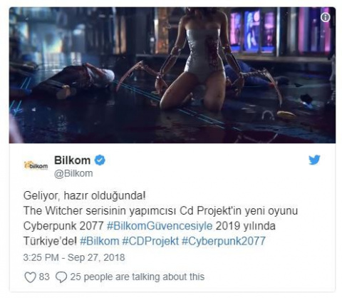 Cyberpunk 2077 : une fenêtre de sortie donnée par son distributeur turc