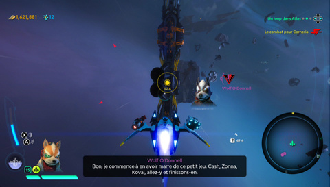 Le combat pour Corneria