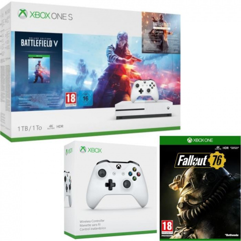 Black Friday : Une Xbox One S 1 To, Battlefield V, Fallout 76 et une seconde manette pour 249€