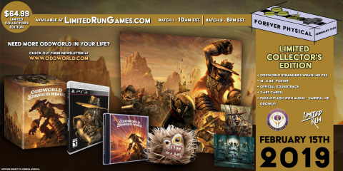 Oddworld : La Fureur de l'Etranger - une édition collector PS3 chez Limited Run Games