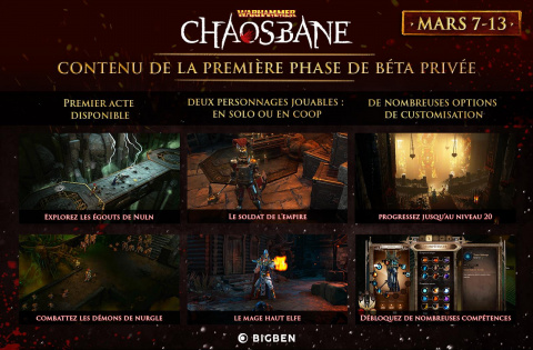 Warhammer : Chaosbane - une première bêta privée démarre demain