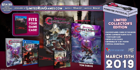 Bloodstained : Curse of the Moon - une édition physique et une collector chez Limited Run Games