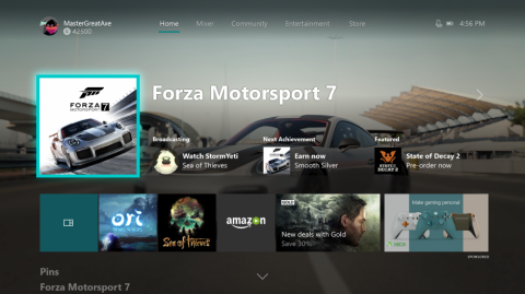 Xbox One : Microsoft présente une nouvelle interface sans Cortana