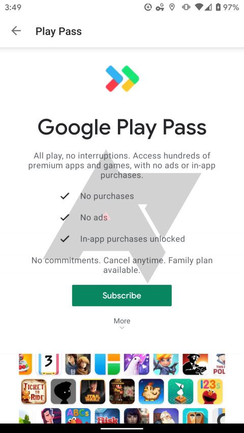 Google teste discrètement son service d'abonnement pour Android