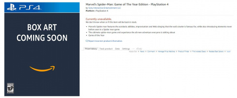 Marvel's Spider-Man : une édition Game of the Year listée par Amazon