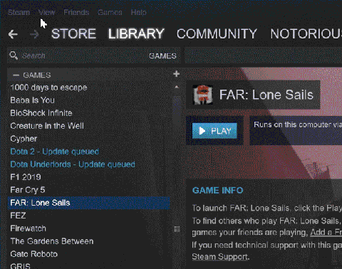 Steam : la nouvelle bibliothèque est accessible en bêta ouverte