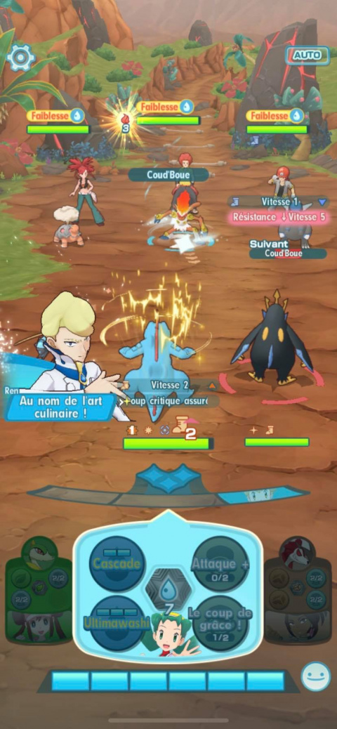 Pokémon Masters, event Eau (Ludwig et Moustillon), Coop : Comment battre le boss Adrien/Simiabraz en super difficile ?