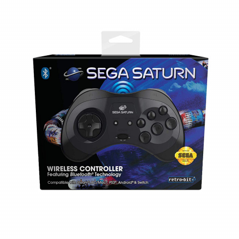 Une manette officielle Sega Saturn sans fil Retro-Bit pour PC et Nintendo Switch commercialisée