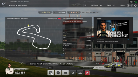 Gran Turismo Sport : Lewis Hamilton à l'honneur dans un nouveau DLC
