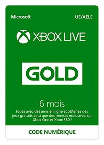 Black Friday : L'abonnement Xbox Live Gold 6 mois à 14,99€
