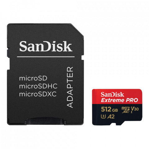 Black Friday : Carte mémoire 512 Go SanDisk Extreme PRO microSDXC + adaptateur SD à 167,99€