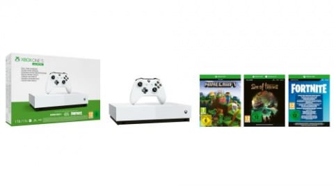 Cyber Monday : Pack Xbox One S All Digital 1 To + Minecraft + Sea of Thieves + contenu Fortnite + Xbox Live Gold 1 mois + Pack de précision à 118,83€